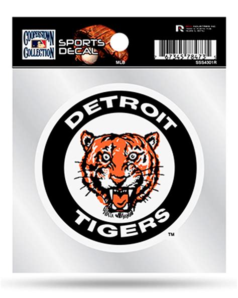 detroit tigers vinyl sticker